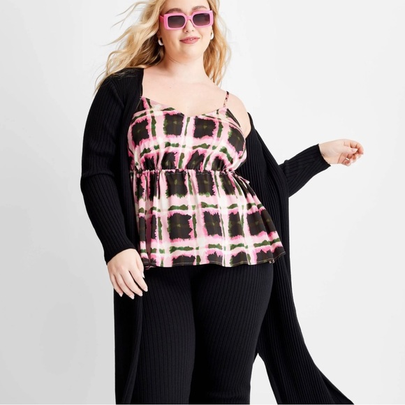 Future Collective Plaid Camisole Top - Picture 4 of 10